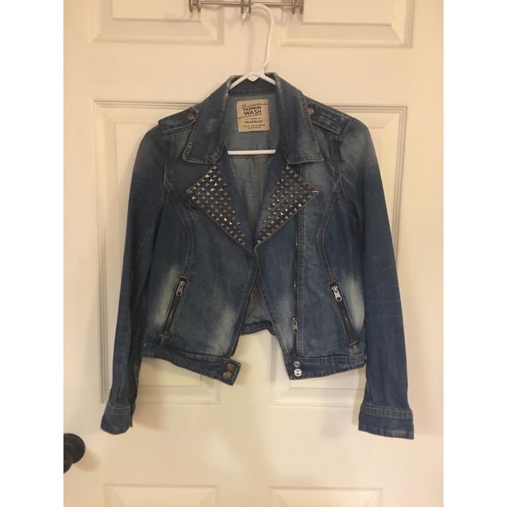 Zara Studded Jean Jacket